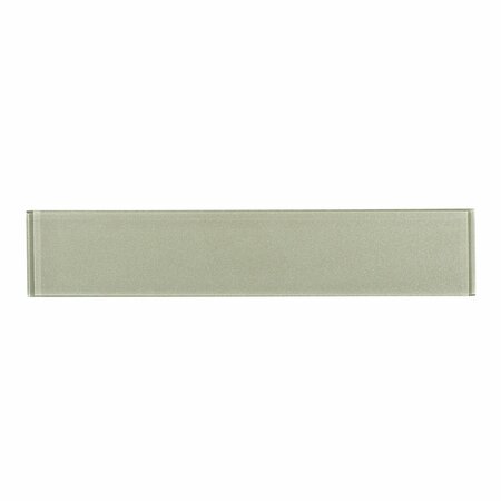 ANDOVA TILES ANDOVA TILES Kweit 3" x 14" Glass Metal Look Subway Tile,  ANDKWI442